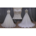Robes de mariée blanches A-Line fabriquées en Chine